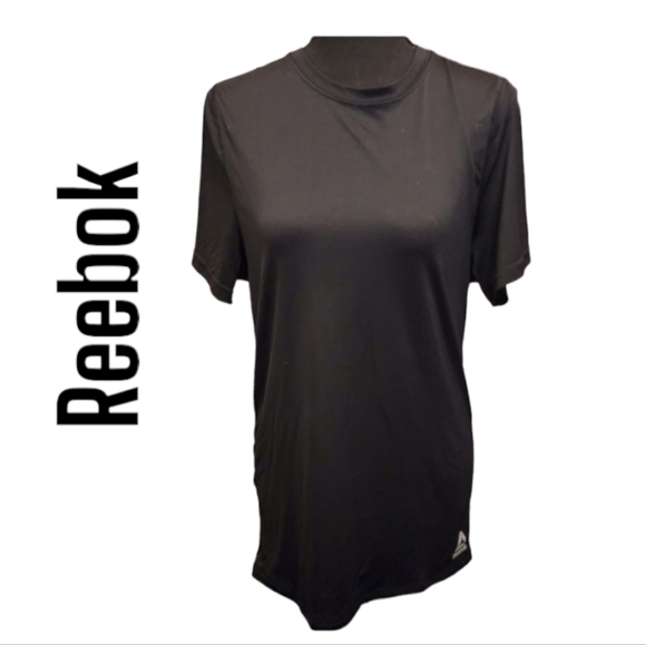Reebok womans Black athletic shirt size medium - Picture 1 of 4